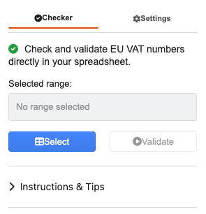 VAT Checker Screenshot